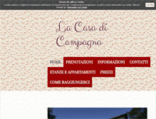 Tablet Screenshot of lacasadicampagna.info